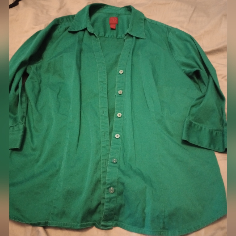 212 Collection Emerald Green Shirt